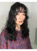 【心斎橋hen】 ロングパーマ　黒髪パーマ