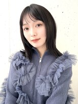 ヘアラウンジ ビーチ 青山 外苑前(hair lounge BEACH) ナチュラル外ハネストレートグレージュカラー