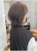 Say.ショートボブホワイトグレージュミニウルフぱっつん前髪青山