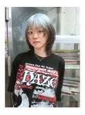 ハッシュカットミディアムウルフハイレイヤーシャギーレイヤー