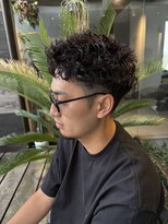 ロウ トウキョウ 八王子店(RAW TOKYO)&nbsp;スパイキーショート　ホワイトメッシュ　ピンパーマ　八王子