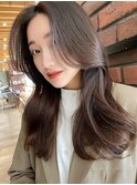 大人ロングヘア*くびれヘア*フェイスレイヤー*センターパート