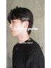 メンズカット＋フェザーパーマ￥14000#福岡#フェザーショート#センターパート
