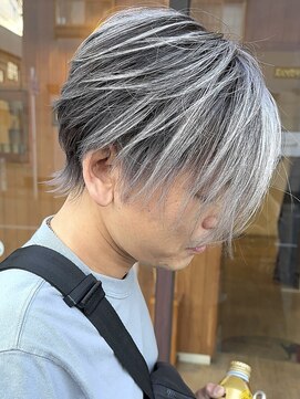 ブレイズヘアー(BLAZEhair) 【圧倒的ハイトーン】メンズバレイヤージュ×ブリーチ３回