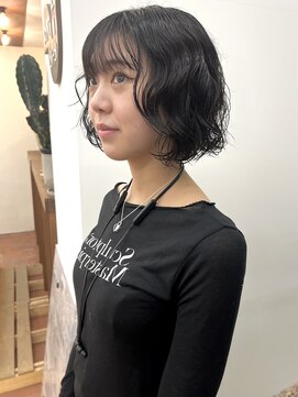 パークレーン アイス イヴェン(park lane ICI yeven) 秋◎韓国風レイヤーカット×デザインカラー暗髪オリーブYUKI