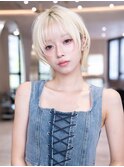 レイヤーボブ/20代30代大人かわいい/シースルー前髪