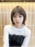 マロンベージュ/ボブ/前髪/レイヤー/小顔/髪質改善/縮毛矯正大宮