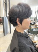 パーマ/大人ショート/くびれ/小顔 basi
