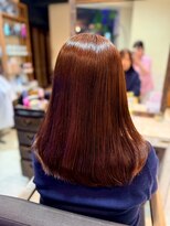 ヘアリゾート粋 ティガ 池袋店(tiga) 透明感カラー/ブラウンレッド/セミロング