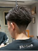 MEN'S/かき上げフェザーショート×テーパーフェード