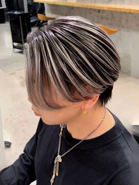 ネハス ナガオカ(nehus.nagaoka) メンズバレイヤージュ/ブルーブラック/韓国マッシュ