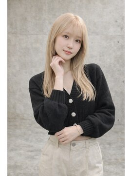 アグ ヘアー ロジェット 松本桐店(Agu hair rojet) シースルーホワイトブロンド◎