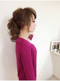 Pinky☆ナチュラルポニーアレンジ