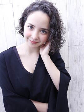 ラウンジ モリオ イケブクロ(Lounge MORIO Ikebukuro) 【morio池袋】可愛い黒髪パーマボブ