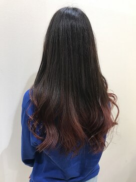 クレア 相武台(CREA) CREA相武台前 黒髪卒業レッドブラウングラデーション