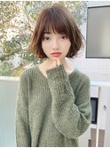 外ハネショートボブ/20代/30代/40代/ハイライト