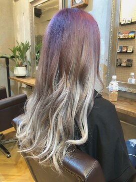 ラグシス ザ ヴィンテージ(LUXIS THE VINTAGE) 【シールエクステ】グラデーション×シルバーホワイト