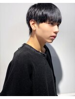 エイド 本店(aid)&nbsp;韓国風マッシュ　刈り上げ無し　ダークグレー