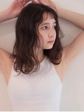 アグ ヘアー ハーマン 浜田山店(Agu hair hermann) 《Agu hair》短めバング×女っぽカールミディ