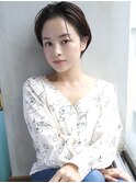 天神【BIRTH】アップバング前髪なしショートボブ