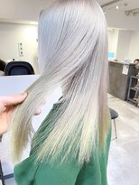 ミョンシル&nbsp;ホワイトカラー裾カラーペールイエロー！