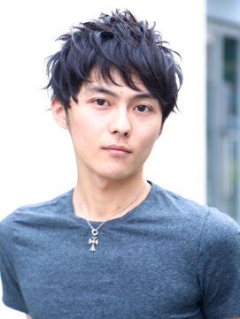 ノラ ギンザ(NORA GINZA) マッシュ×パーマ×メンズ髪型×黒髪　20代30代40代