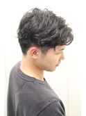 ツーブロック/ビジネス/刈り上げ/ナチュラルパーマ/スパイラル