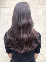 エレノア 渋谷公園通り店(Eleanor)&nbsp;ラベンダーブラウンカラー　エレガントなロングスタイル