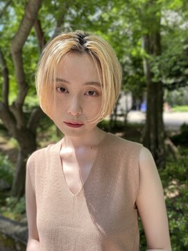 シュク 高円寺(SYUK) SYUK kazu 【高円寺 顔まわりカット 髪質改善 ハイライト 】