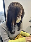 韓国ヘア似合わせレイヤーカット前髪顔周りカット大人美人