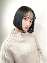 アラレ(ARARE)&nbsp;シースルーバング☆前下がりボブ