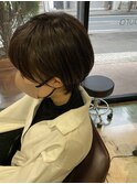 ショート レイヤー 前髪カット