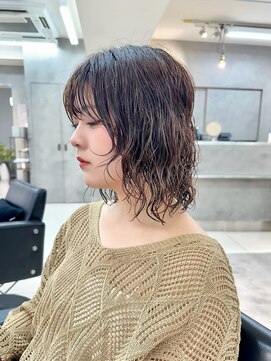 ヴェイン 渋谷(vain) ボブパーマ/くるくるパーマ/切りっぱなしボブ/ウルフボブ