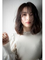 カバーヘア ブリス 大宮西口(COVER HAIR bliss)&nbsp;グレージュアッシュ小顔カールエアリーミディu大宮20代30代40代