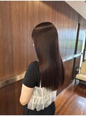 美髪矯正/ナチュラルブラウン/ロングレイヤー