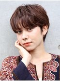 デザインカラー/レイヤーカット/ウェットヘア/オリーブベージュ