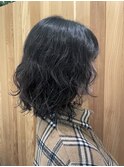 くしゃっとパーマ