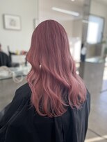 ノートエートル 西金沢(Nought etre)&nbsp;ペールピンクカラー10代20代ブリーチハイトーンコーラルピンク