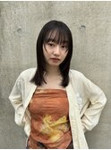 ◎切りっぱなしボブ縮毛矯正ショートボブストレートパーマ