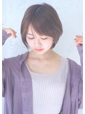 こなれミディ/前髪/黒髪/ボブルフ/ネビージュ/小顔/ワンレン