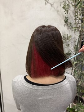 アン(Hair make un) インナーカラー