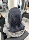☆ブリーチ1回からできるブルーブラックカラー/20代/30代/40代