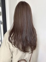 ローネス(LONESS)&nbsp;ブラウンベージュ　レイヤーカット　透明感カラー