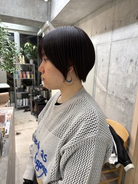 ミィ 浦和(mee) ハイライトカラー ピンクベージュ ウェーブカール ボブルフ 浦和