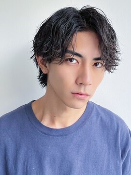 ツーダブル 豊中店(WW..) ツイストスパイラルパーマ波巻きスパイラル刈り上げマッシュ