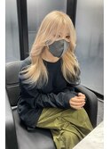 ワンホンギャル×ホワイトベージュ×ネイビーブラック