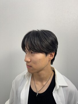 ステージ(STAGE) ダウンパーマ　ニュアンスパーマ　センターパート