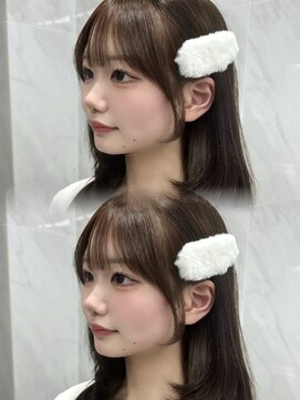 小顔効果抜群！顔まわりカット