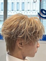 オーシャントーキョー 神戸(OCEAN TOKYO KOBE)&nbsp;ブロンドベージュ無造作ラウンドマッシュ