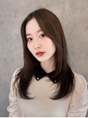 透明感カラーアッシュグレージュレイヤーカット髪質改善